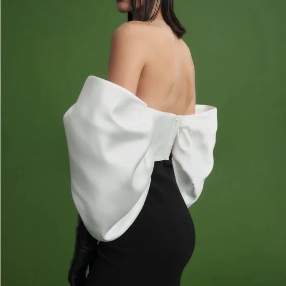 Solace London The Arla Maxi Dress in Black and Cream size 8 - Picture 3 of 3